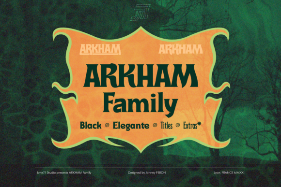 Arkham Font for Bold Brand Visuals