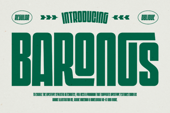 Barongs: A Bold Display Typeface for Editorial Impact