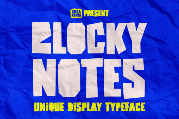 Blocky Notes: A Bold Display Font for Creative Branding