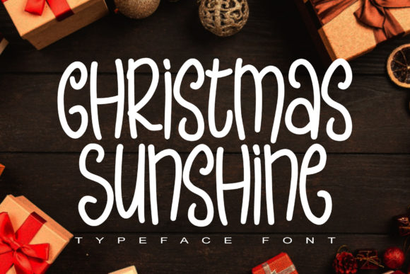 Christmas Sunshine: A Whimsical Display Font for Editorial Design