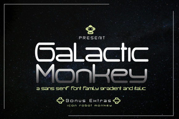 Galactic Monkey: A Modern Display Font for Bold Branding