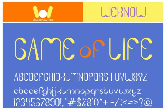 Game of Life: The Perfect Display Font for Handmade Labels and Shop Branding