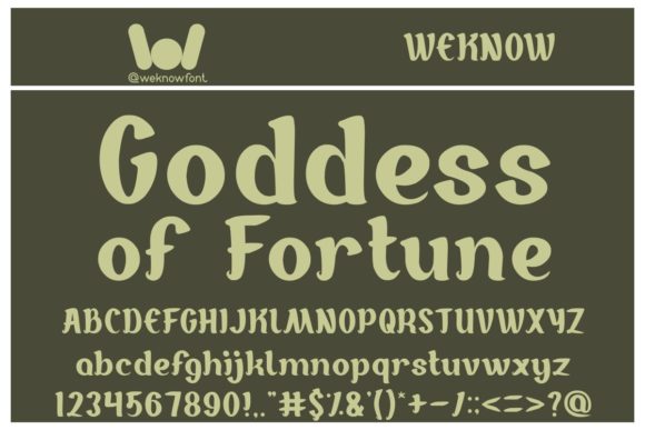 Goddess of Fortune: A Premium Display Typeface for Modern Web Design