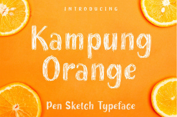 Kampung Orange: The Premium Display Font for Authentic Brand Identity