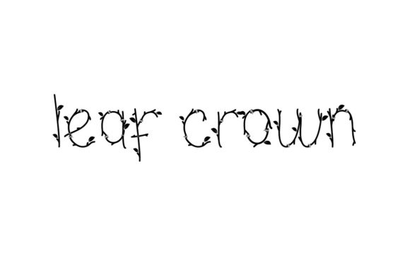Leaf Crown: A Modern Display Font for Editorial Design