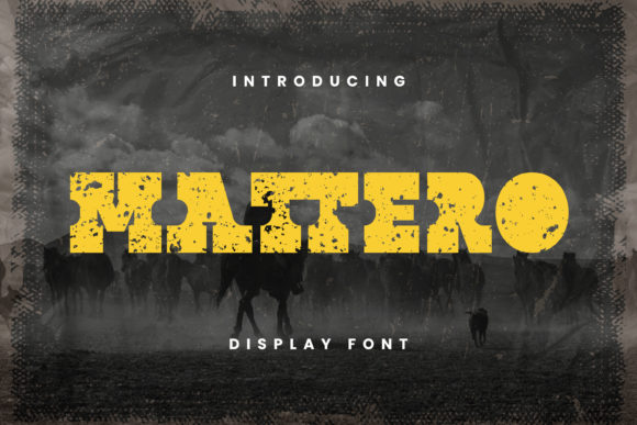 Mattero: The Bold Western Typeface for Standout Brand Identity