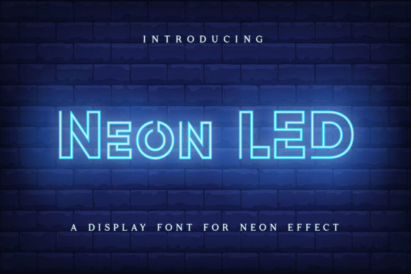 Neon Led: The Retro Display Typeface for High-Impact Campaigns