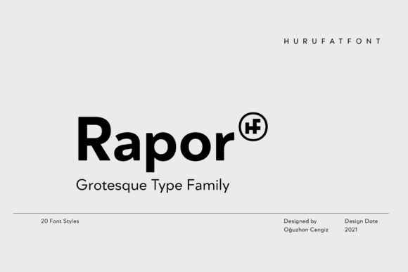 Rapor: The Modern Display Font for Handmade Creators