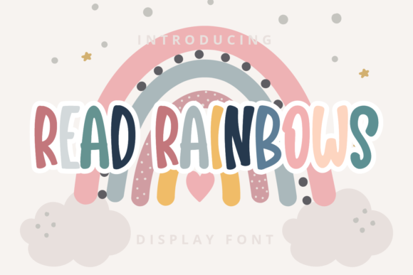 Read Rainbows: A Playful Display Font for Digital Marketing