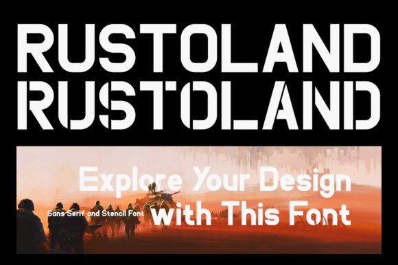 Rustoland: A Bold Modern Display Typeface for Web Design