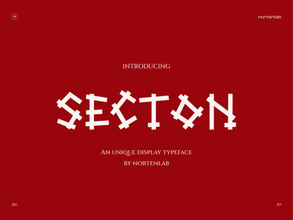 Secton: A Bold Display Typeface for Modern Editorial Design