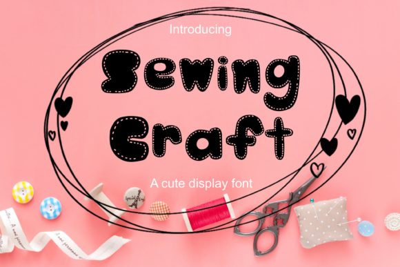 Sewing Craft: The Display Font That Elevates Small Business Branding