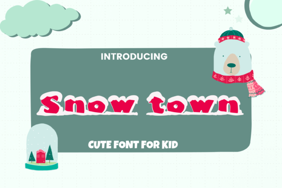 Snow Town: A Cozy Display Typeface for Editorial Design