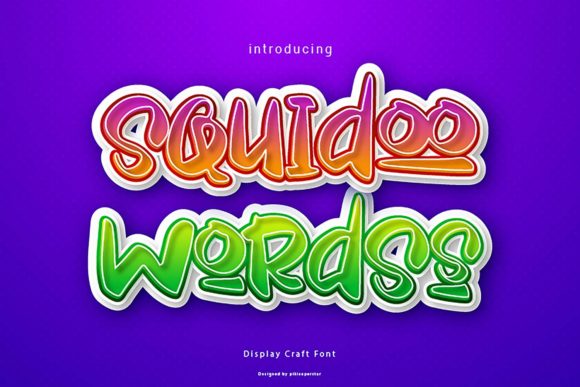 Squidoo Wordss Display Font Review