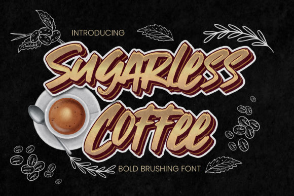 Sugarless Coffee: A Bold Display Font for Modern Editorial Design